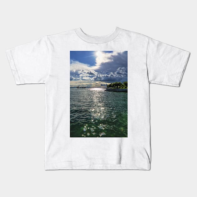 Lake Constance Upcoming Thunder Storm Kids T-Shirt by holgermader